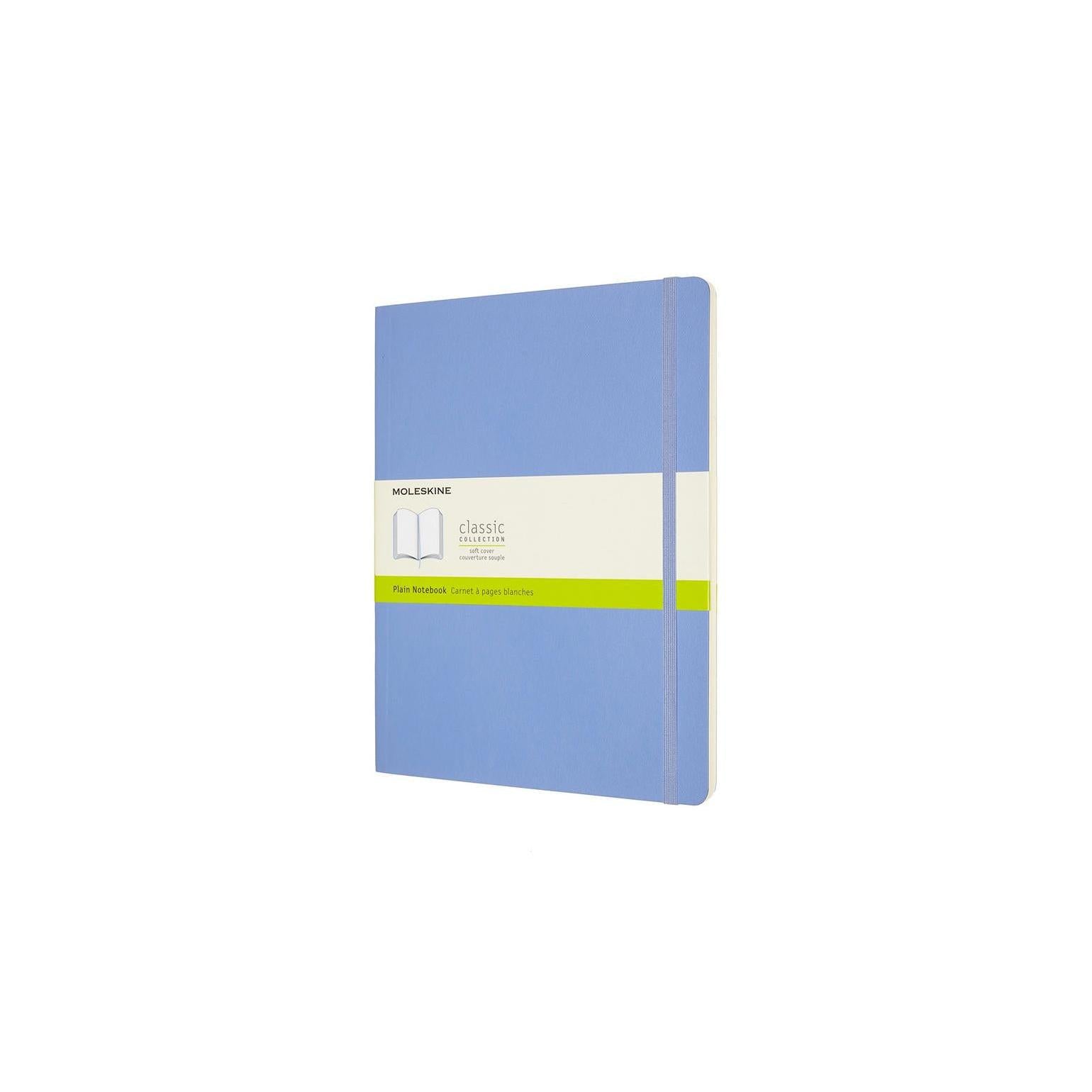 Cuaderno clásico XL 19X25 - Páginas blancas - Hortensia azul