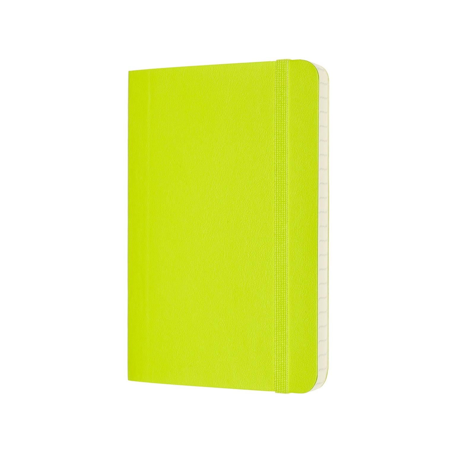 Carnet Classique Pocket 9X14 - Pages Lignées - Vert Citron