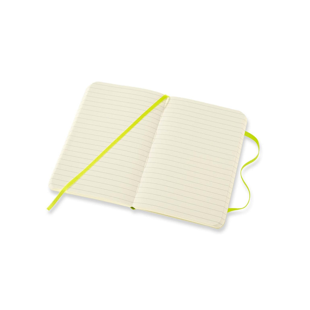 Carnet Classique Pocket 9X14 - Pages Lignées - Vert Citron