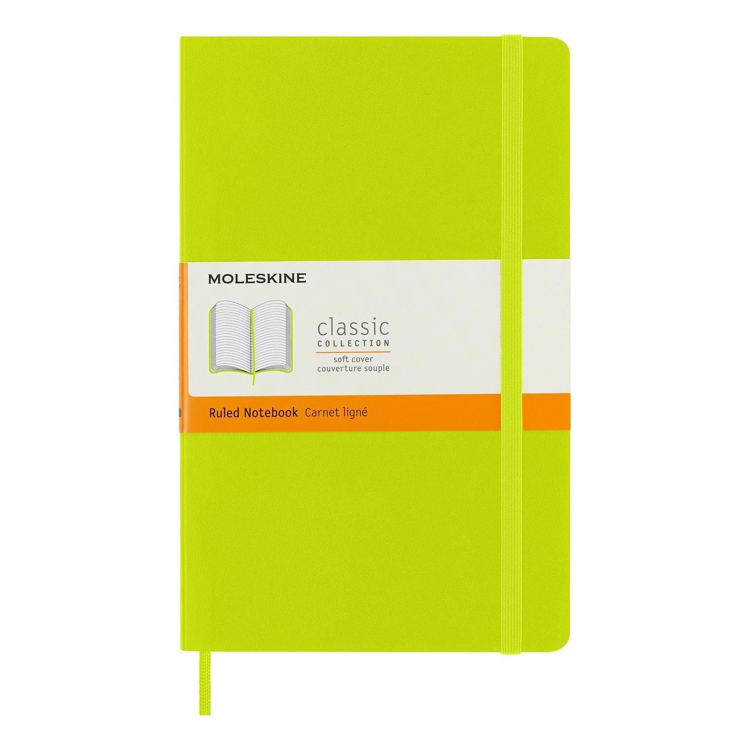 Classic Notebook Large 13x21 - Ruled Pages - Lemon Green