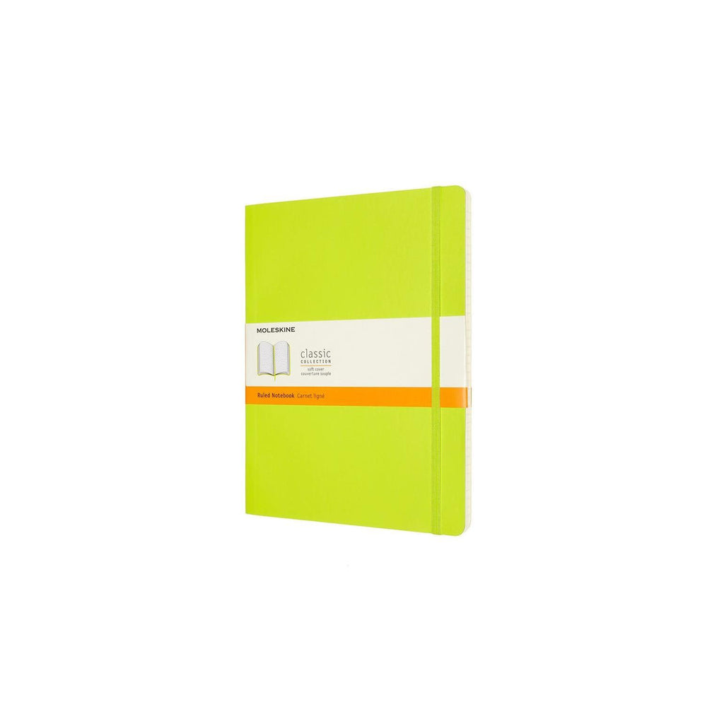 Classic XL Notebook 19X25 - Ruled Pages - Lime Green