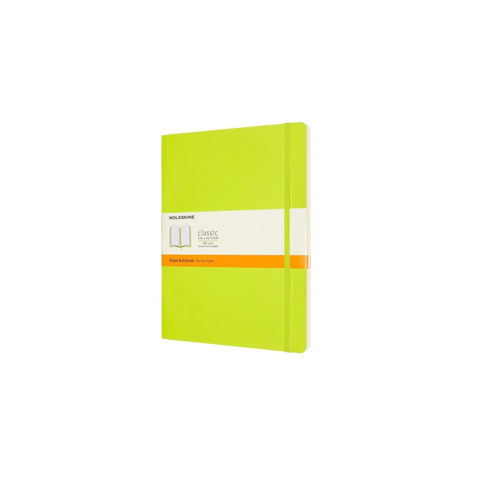 Classic XL Notebook 19X25 - Ruled Pages - Lime Green