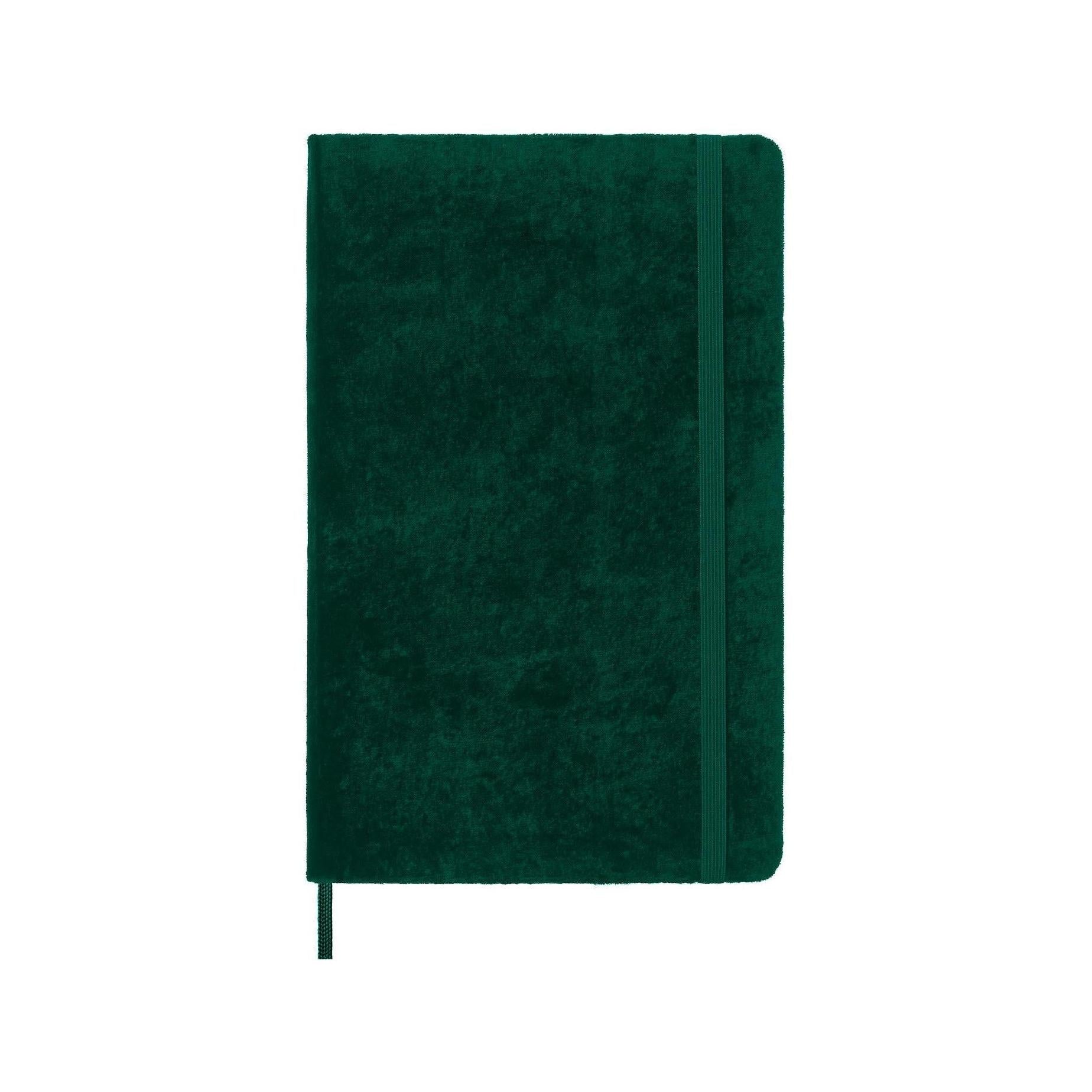 Textile Large Notebook 13X21 - Ruled Pages - Bottle Green