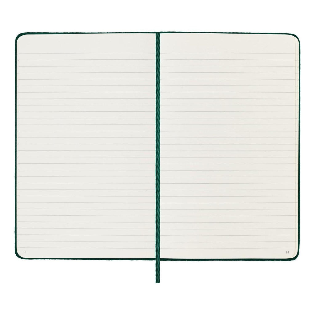 Textile Large Notebook 13X21 - Ruled Pages - Bottle Green