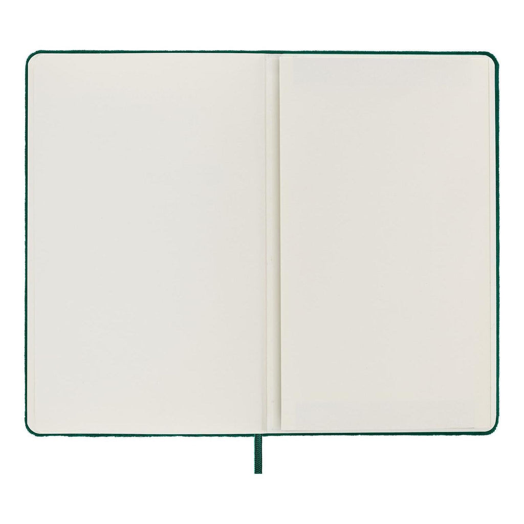 Textile Large Notebook 13X21 - Ruled Pages - Bottle Green