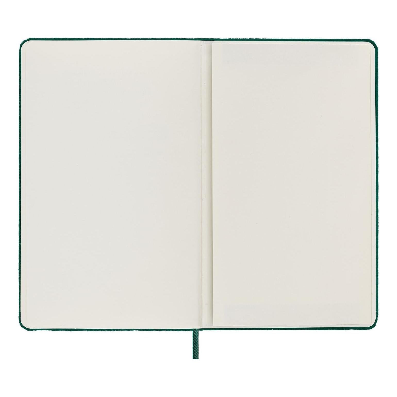 Textile Large Notebook 13X21 - Ruled Pages - Bottle Green