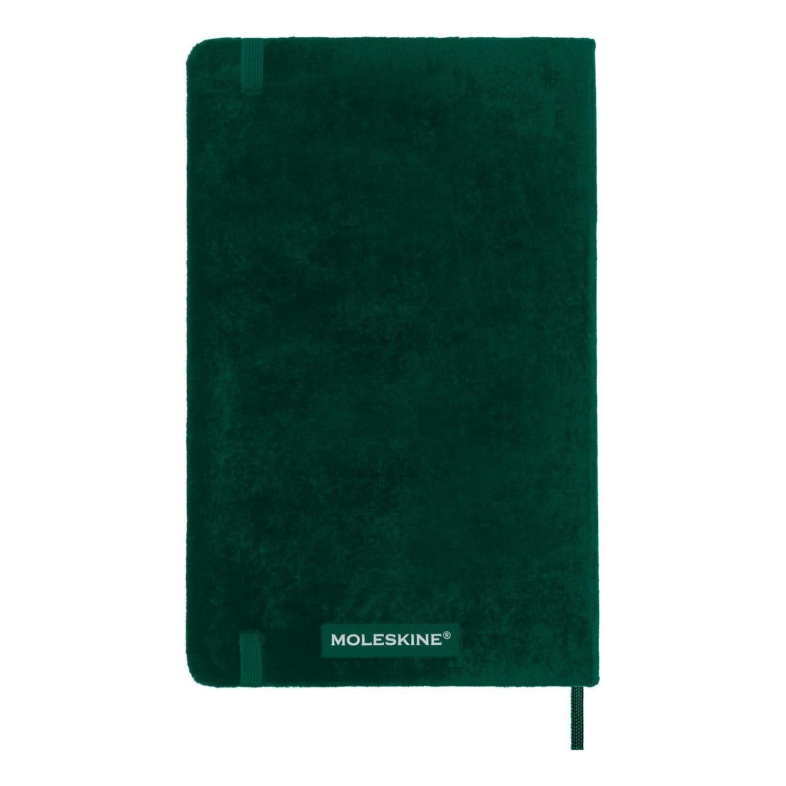 Textile Large Notebook 13X21 - Ruled Pages - Bottle Green