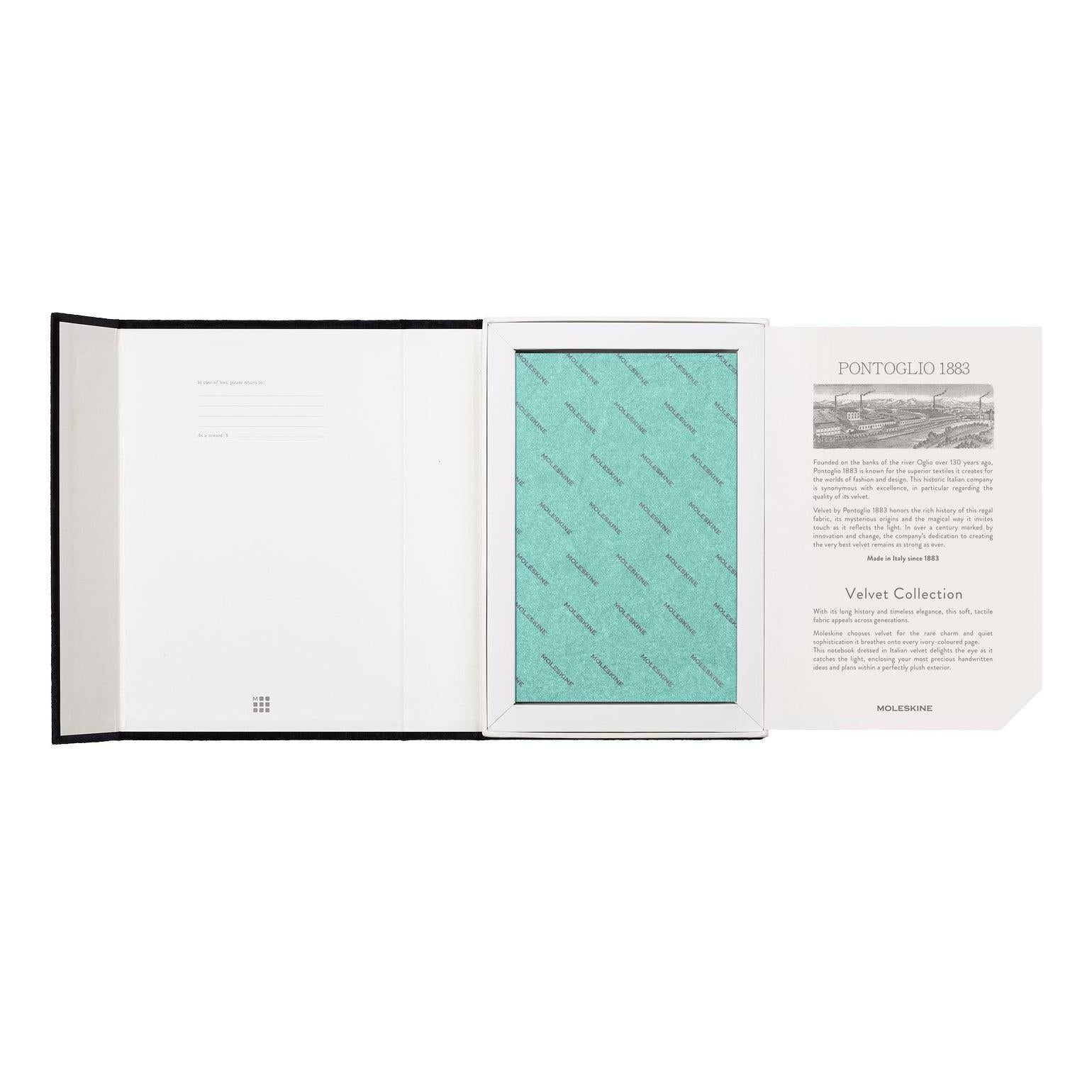 Textile Large Notebook 13X21 - Ruled Pages - Bottle Green