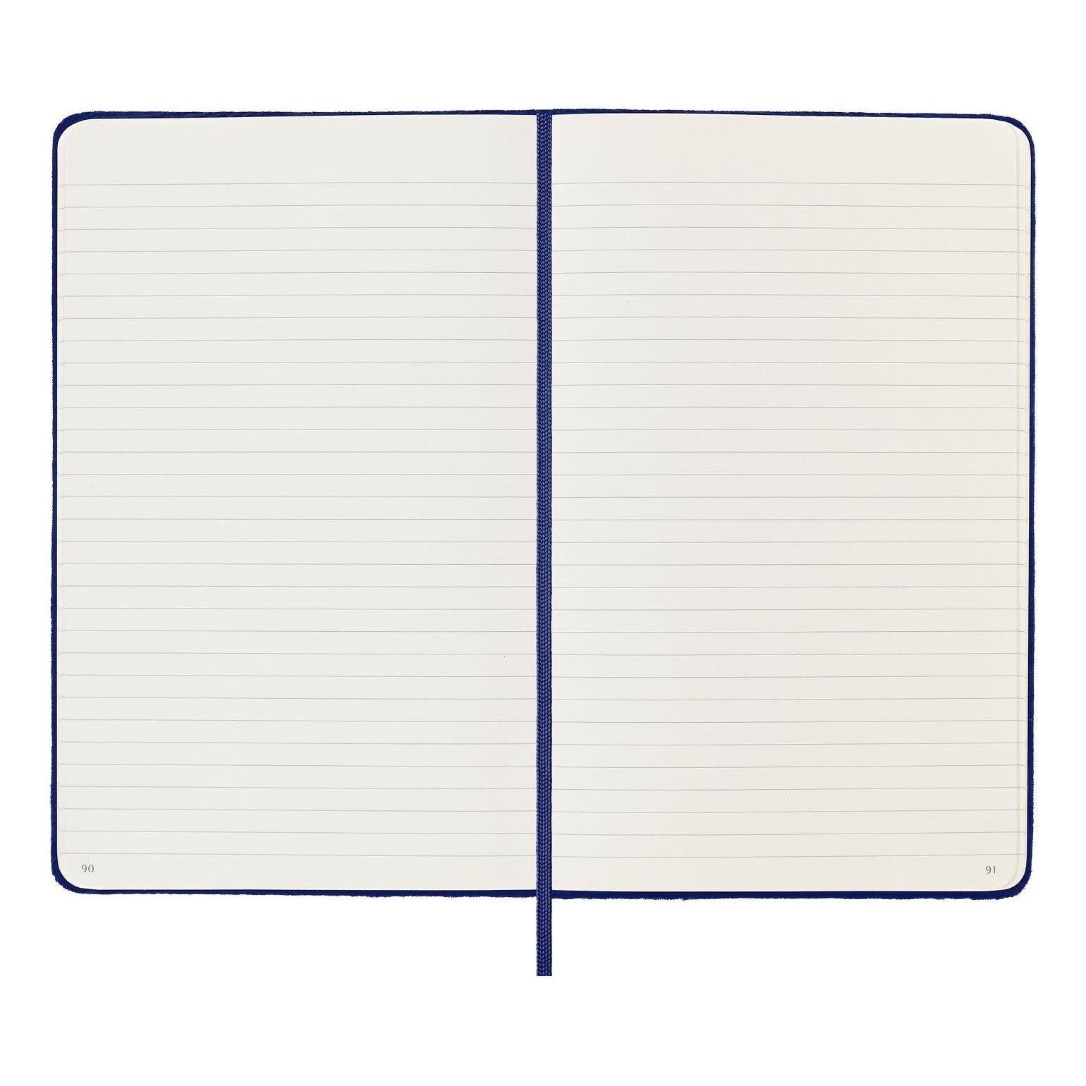 Textile Notebook Large 13X21 - Lined Pages - Iris Purple
