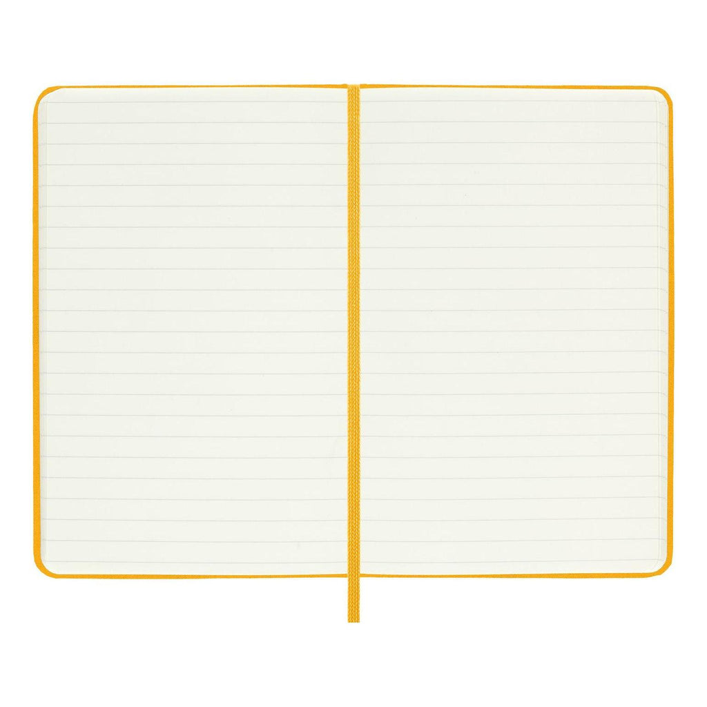 Carnet Classique Pocket 9X14 - Pages Lignées - Jaune Orangé