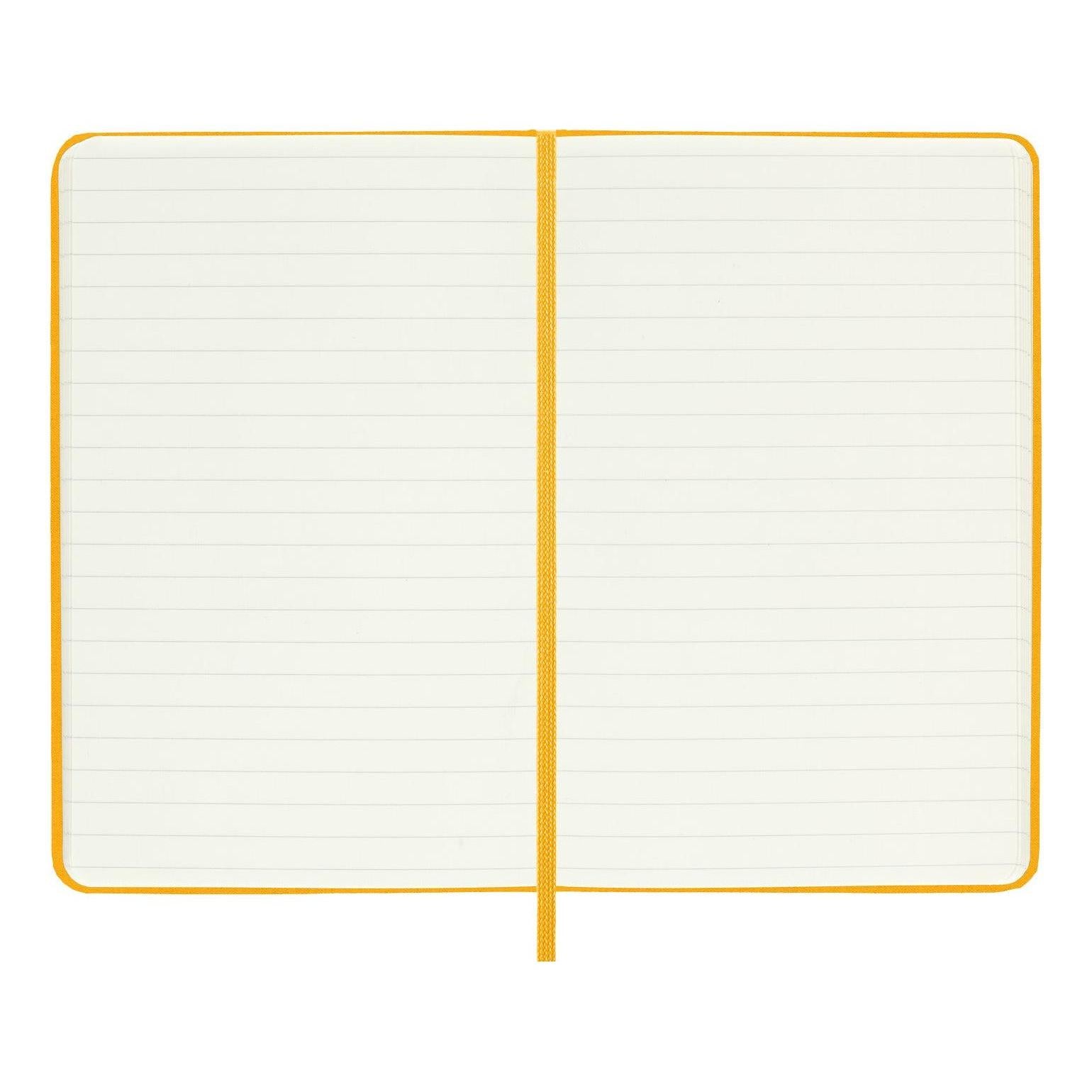 Carnet Classique Pocket 9X14 - Pages Lignées - Jaune Orangé
