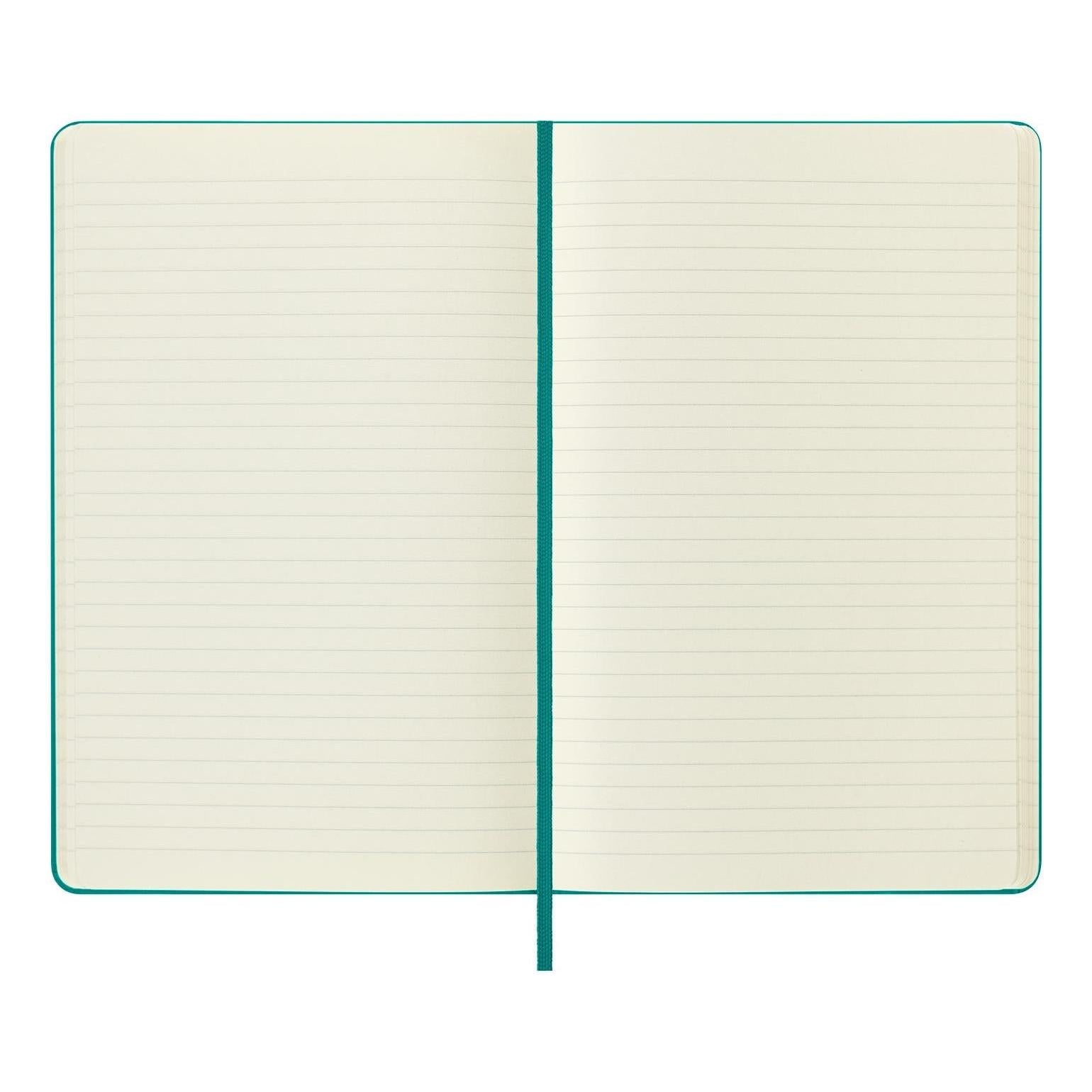 Classic Notebook Large 13x21 - Ruled Pages - Magnetic Green