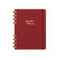 Spiral Undated Planner Xl 20.4X25.2 - Undated - Cherry Red