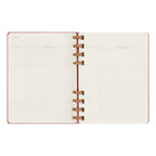 Spiral Undated Planner Xl 20.4X25.2 - Undated - Cherry Red