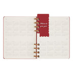 Spiral Undated Planner Xl 20.4X25.2 - Undated - Cherry Red