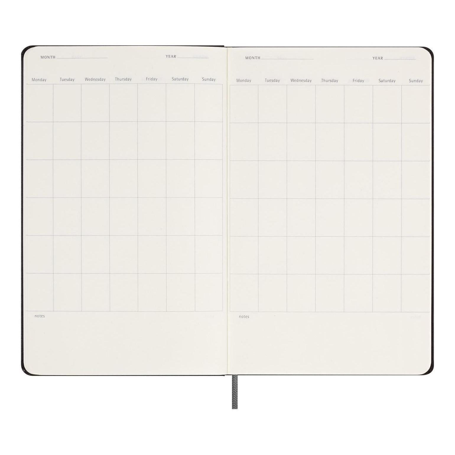 Undated Large Planner 13X21 - Undated - Black