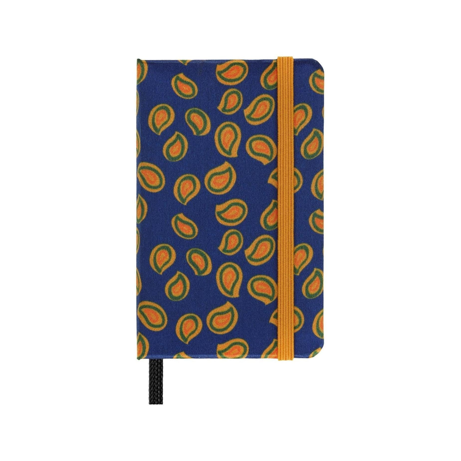 Limited Edition XS 6.5X10.5 Notebook - Blank Pages - Blue Paisley Pattern