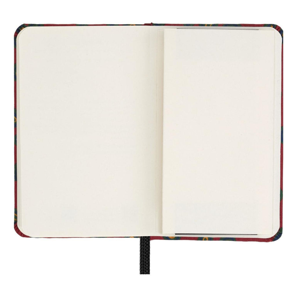 Carnet Édition Limitée Xs 6.5X10.5 - Pages Blanches - Motif Paisley Bordeaux