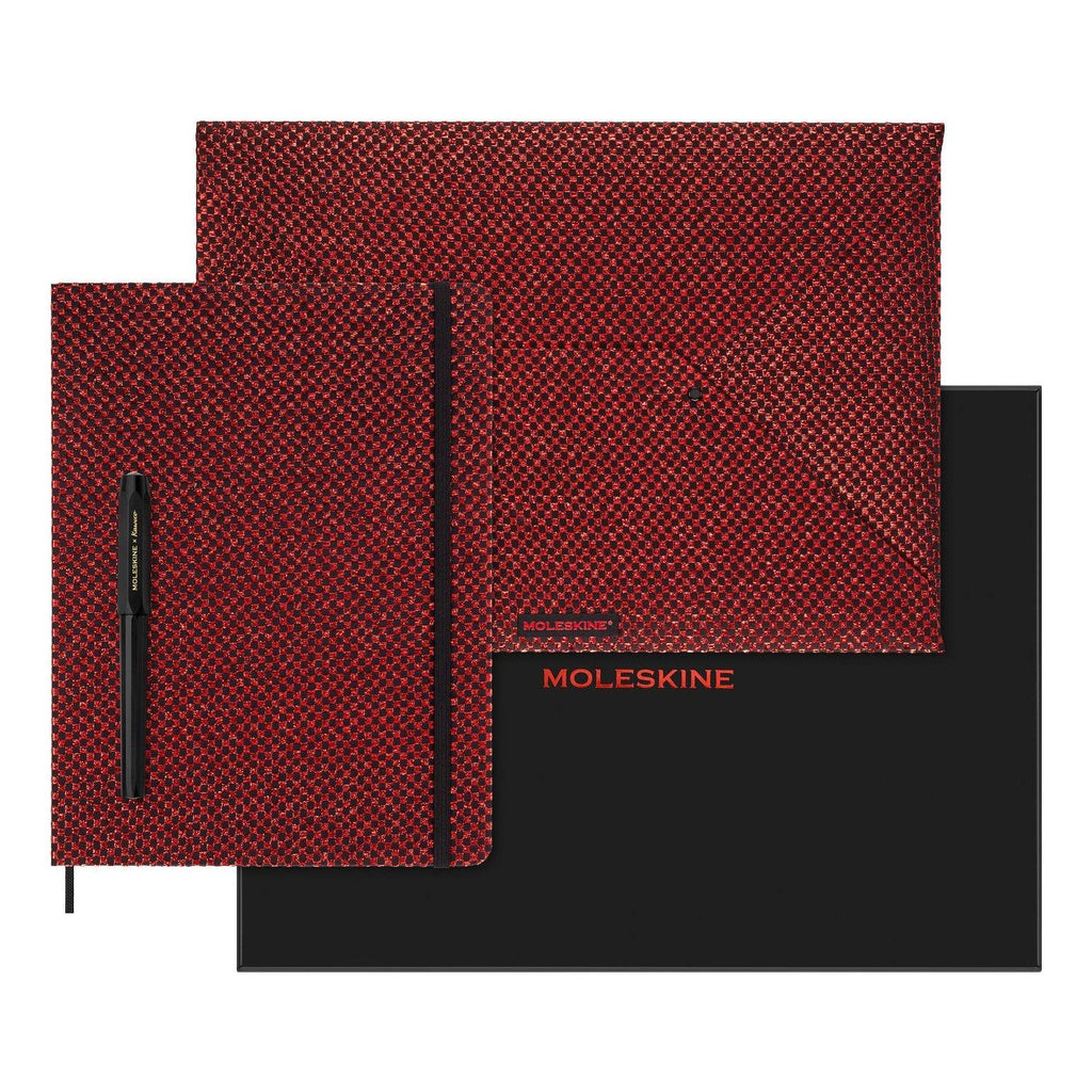 Limited Edition Notebook Xl 19X25 - Lined Pages - Metallic Red