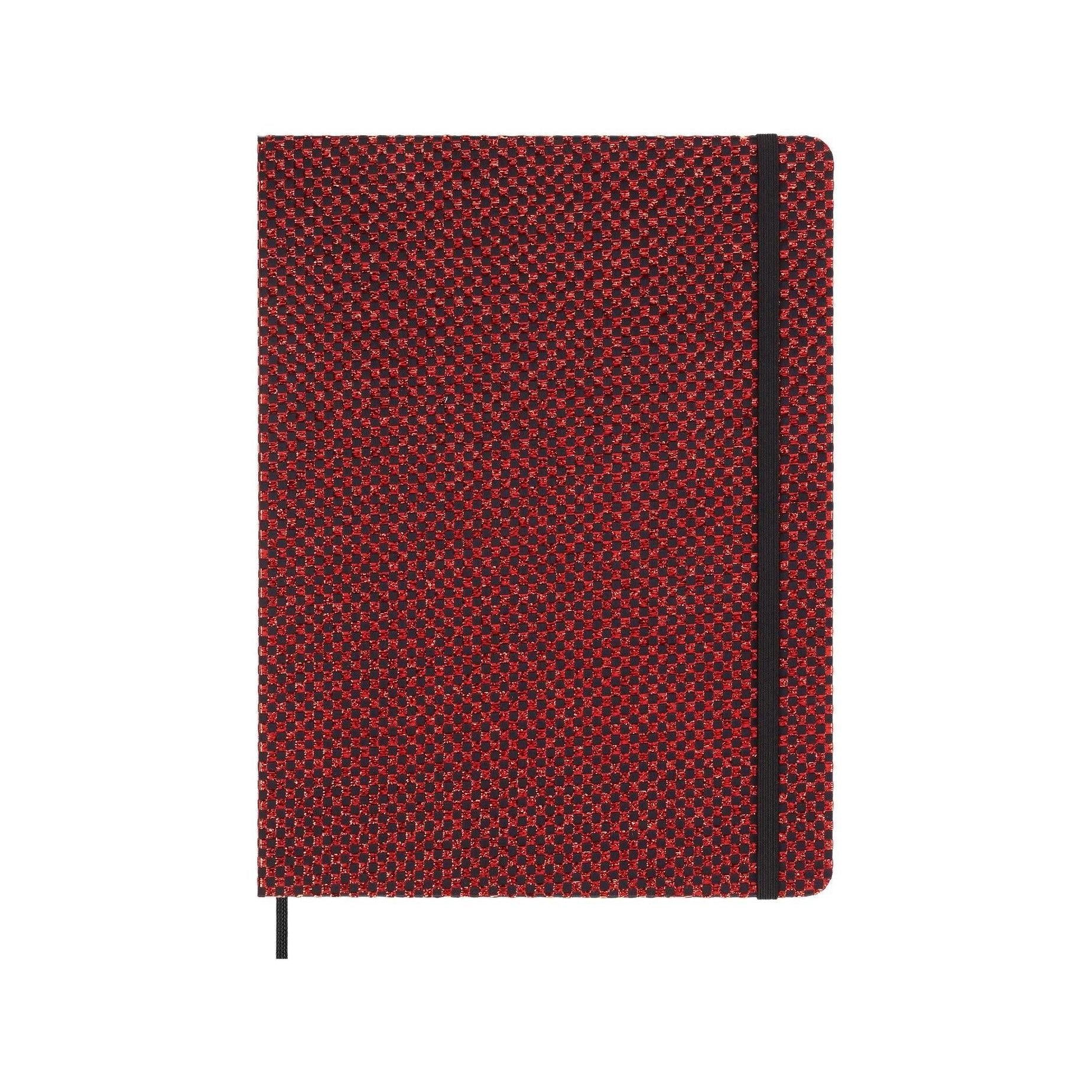 Limited Edition Notebook Xl 19X25 - Lined Pages - Metallic Red