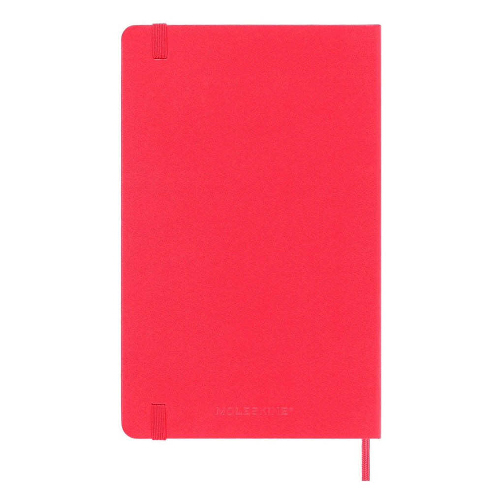 Cuaderno clásico grande 13x21 - Páginas rayadas - Rojo geranio