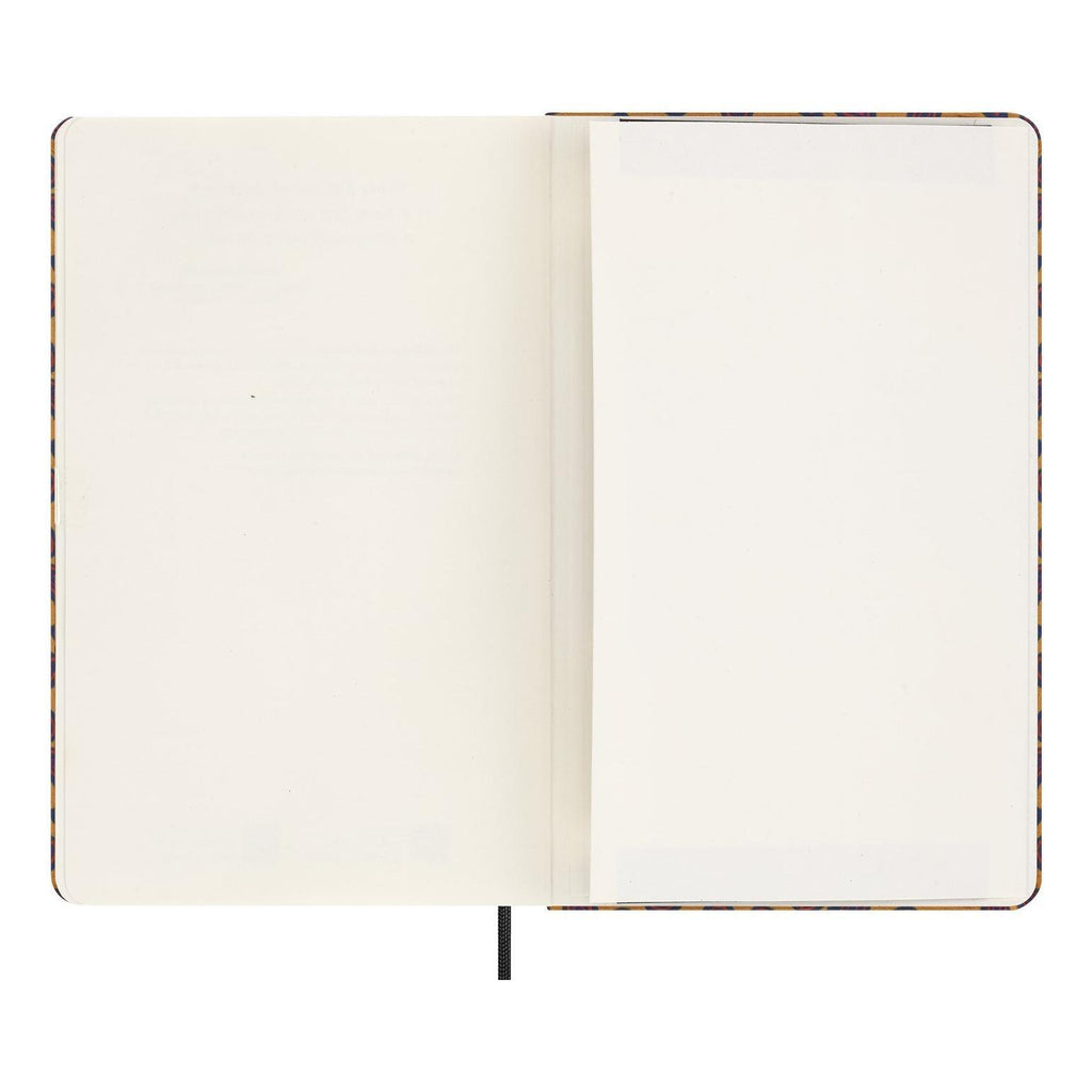 Carnet Édition Limitée Large 13X21 - Pages Lignées - Motif Paisley Jaune