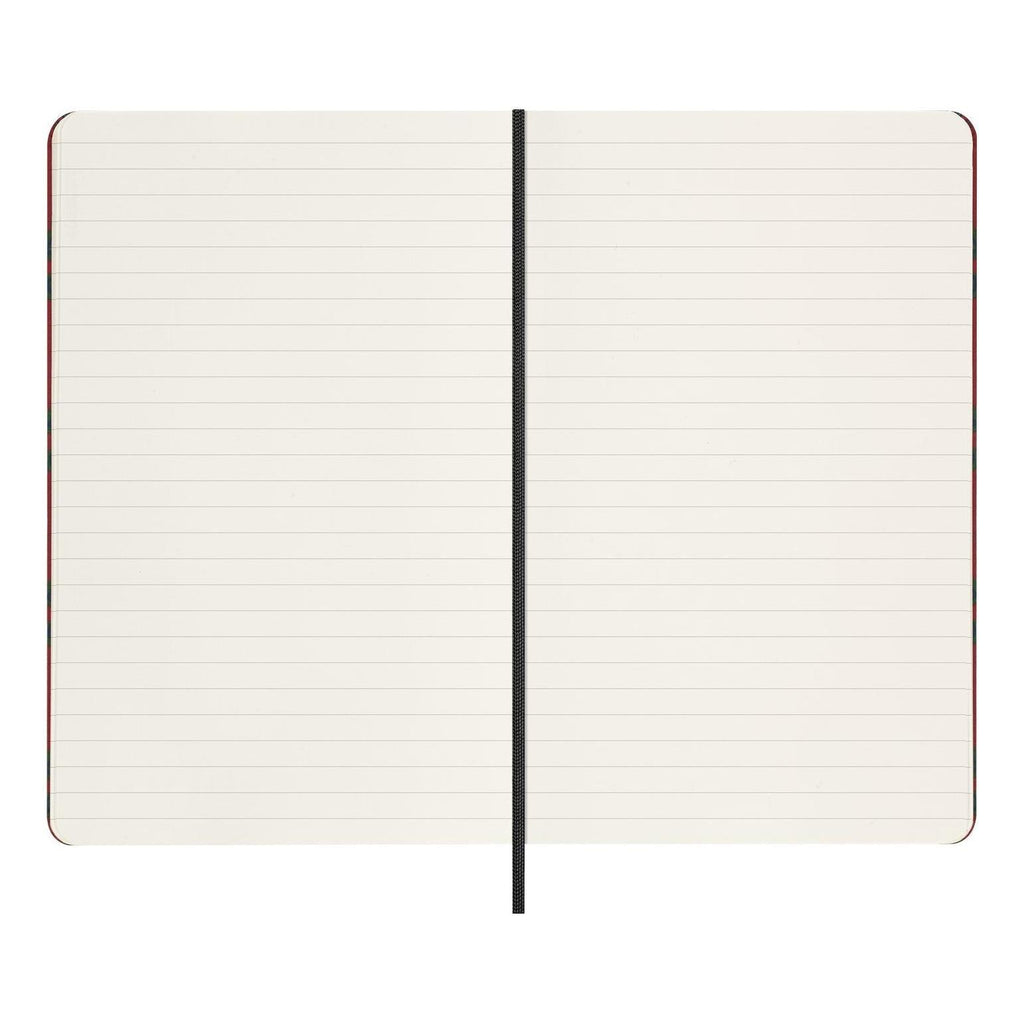 Carnet Édition Limitée Large 13X21 - Pages Lignées - Motif Paisley Bordeaux