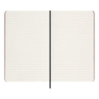 Carnet Édition Limitée Large 13X21 - Pages Lignées - Motif Paisley Bordeaux