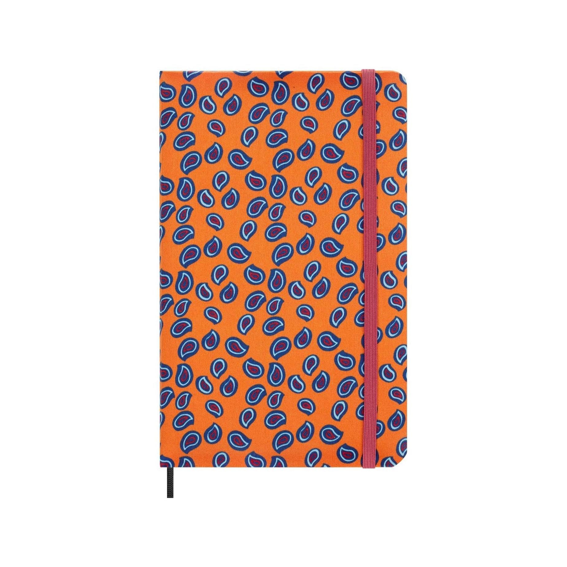 Undated Diary Large 13X21 - Undated - Orange Paisley Pattern