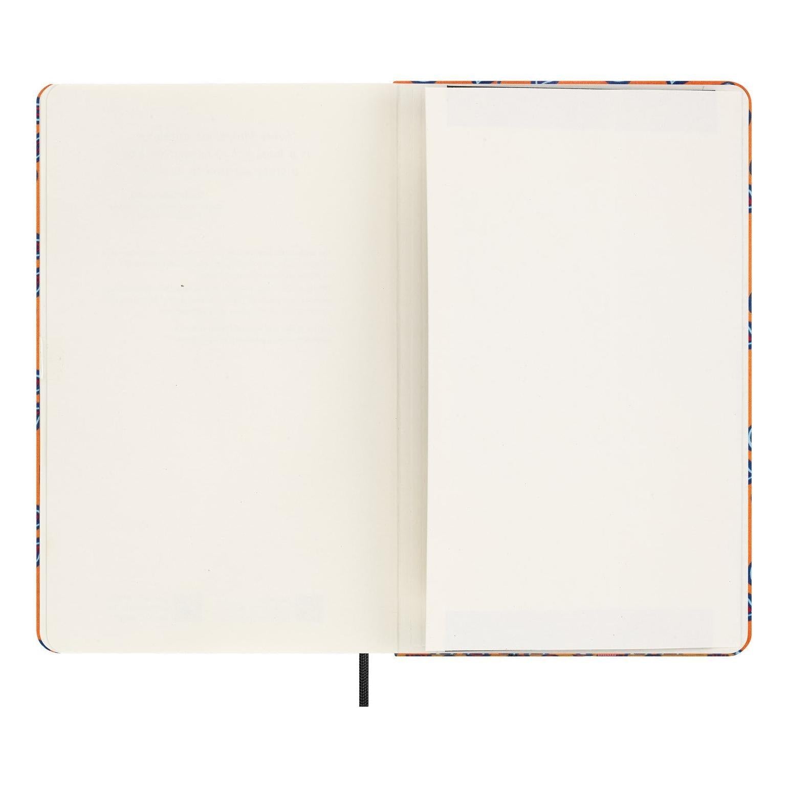 Undated Diary Large 13X21 - Undated - Orange Paisley Pattern