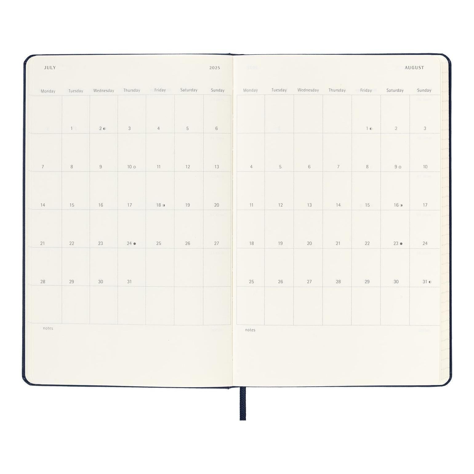 12-Month Classic Diary Large 13X21 - Daily - Black