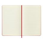Festive Large 13X21 Notebook - Ruled Pages - Scarlet Red