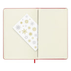 Festive Large 13X21 Notebook - Ruled Pages - Scarlet Red