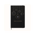 Festive Large 13X21 Notebook - Ruled Pages - Black
