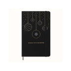 Festive Large 13X21 Notebook - Ruled Pages - Black