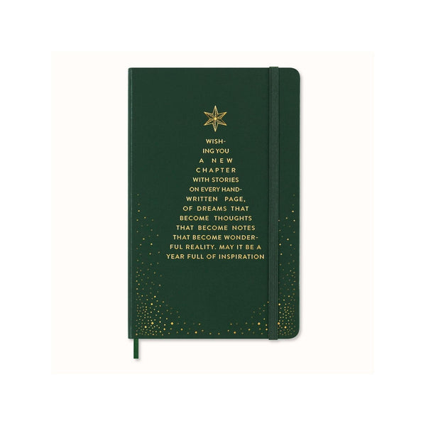 Festive Notebook Large 13X21 - Lined Pages - Myrtle Green