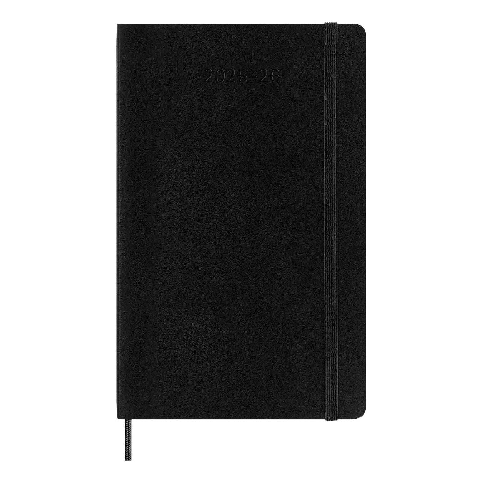 18-Month Classic Diary Large 13X21 - Weekly Notebook - Black