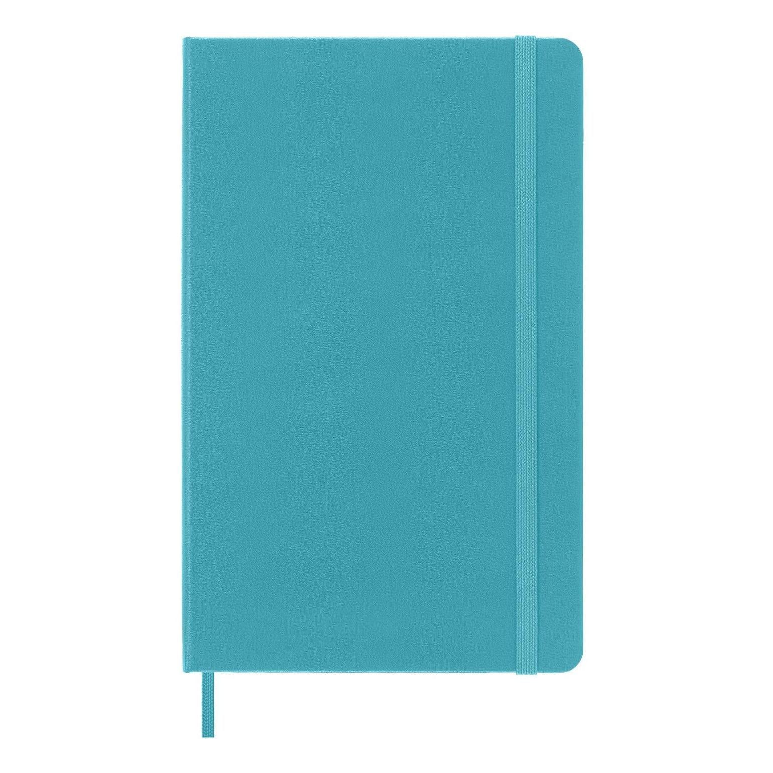 Carnet Classique Large 13X21 - Pages Lignées - Bleu Récif