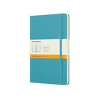 Carnet Classique Large 13X21 - Pages Lignées - Bleu Récif