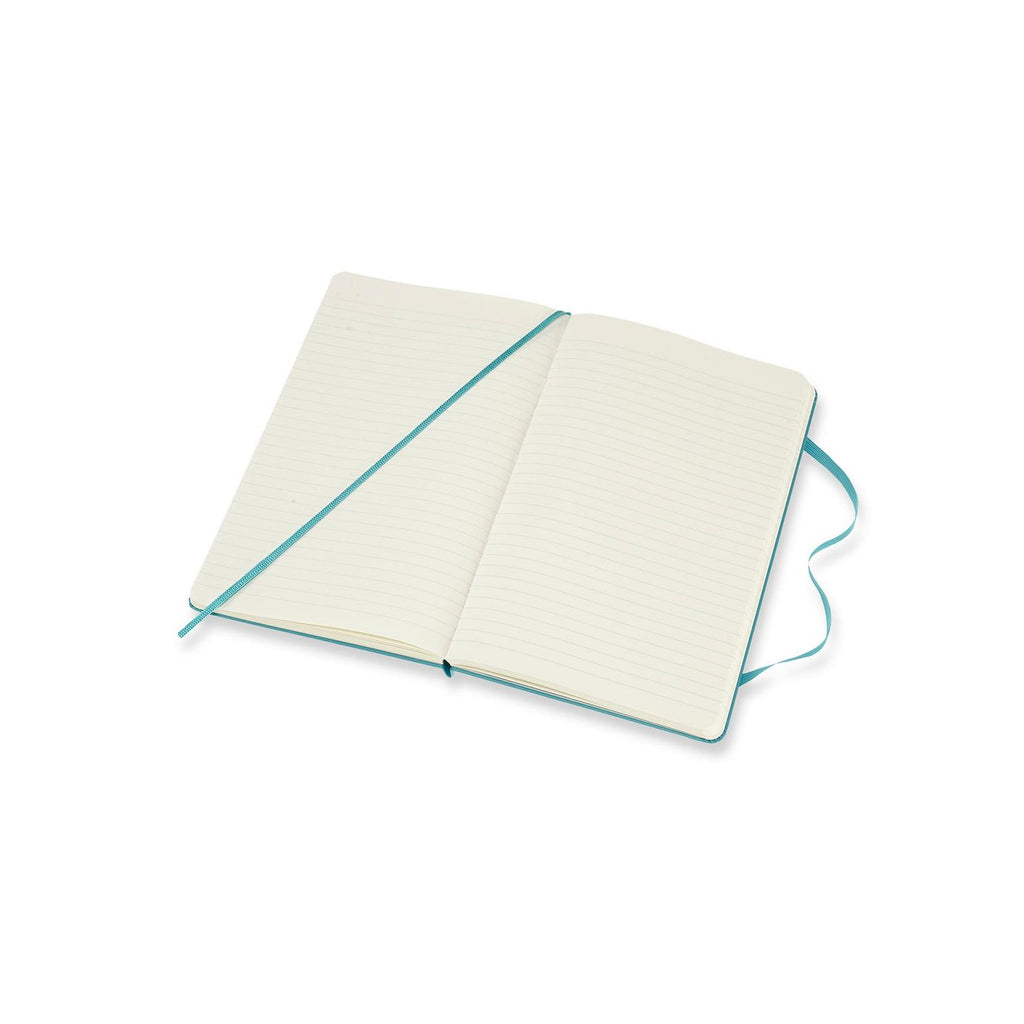 Carnet Classique Large 13X21 - Pages Lignées - Bleu Récif