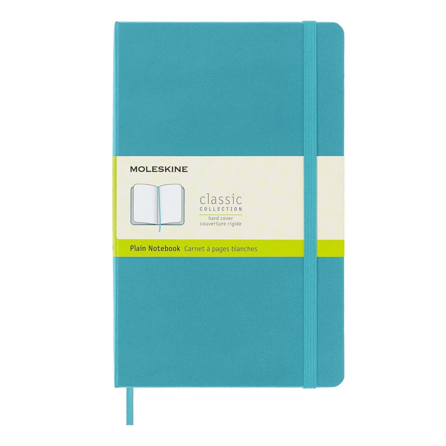 Classic Large Notebook 13X21 - Plain Pages - Reef Blue