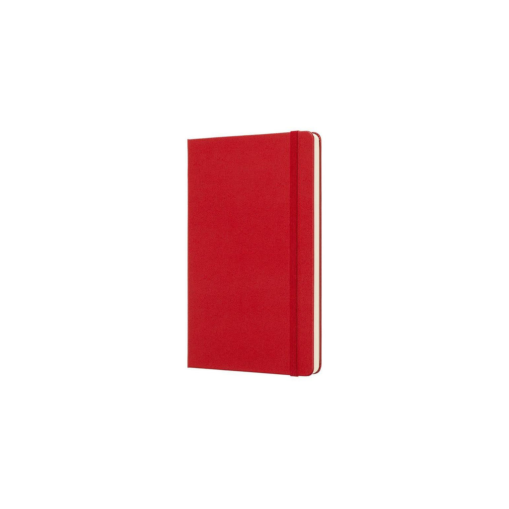 Carnet Classique Large 13X21 - Pages Pointillées - Rouge Écarlate