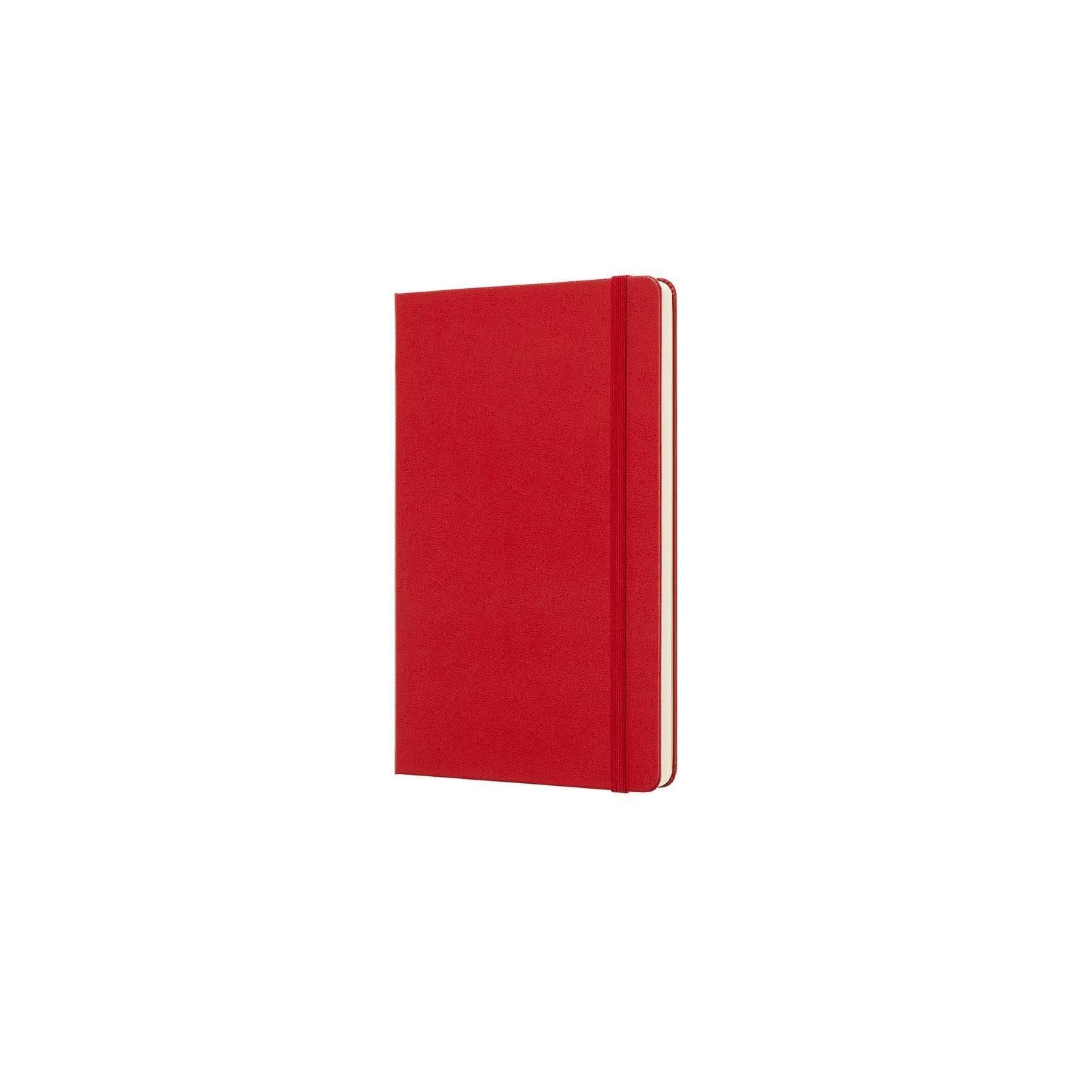 Carnet Classique Large 13X21 - Pages Pointillées - Rouge Écarlate