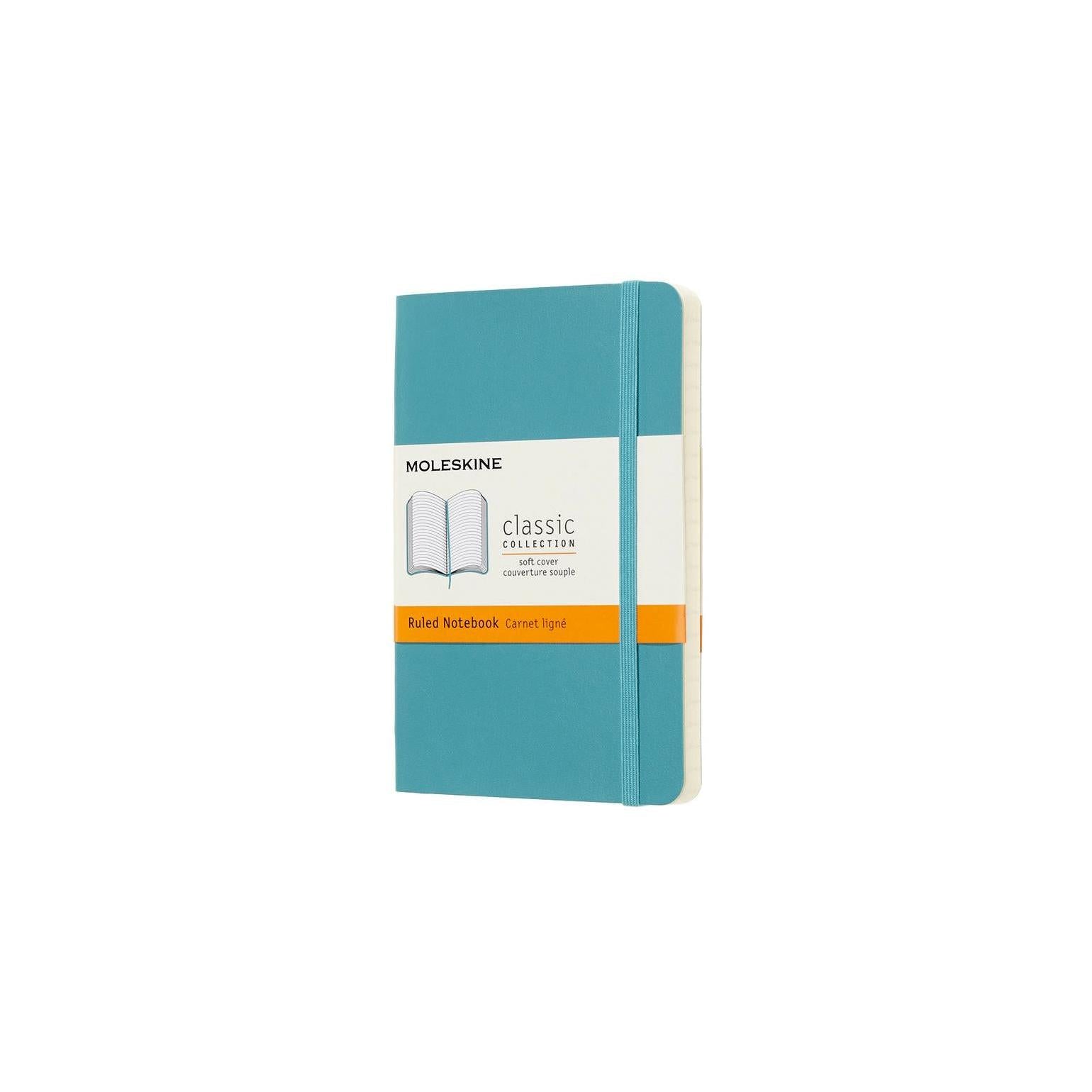Classic Notebook Pocket 9x14 - Ruled Pages - Reef Blue