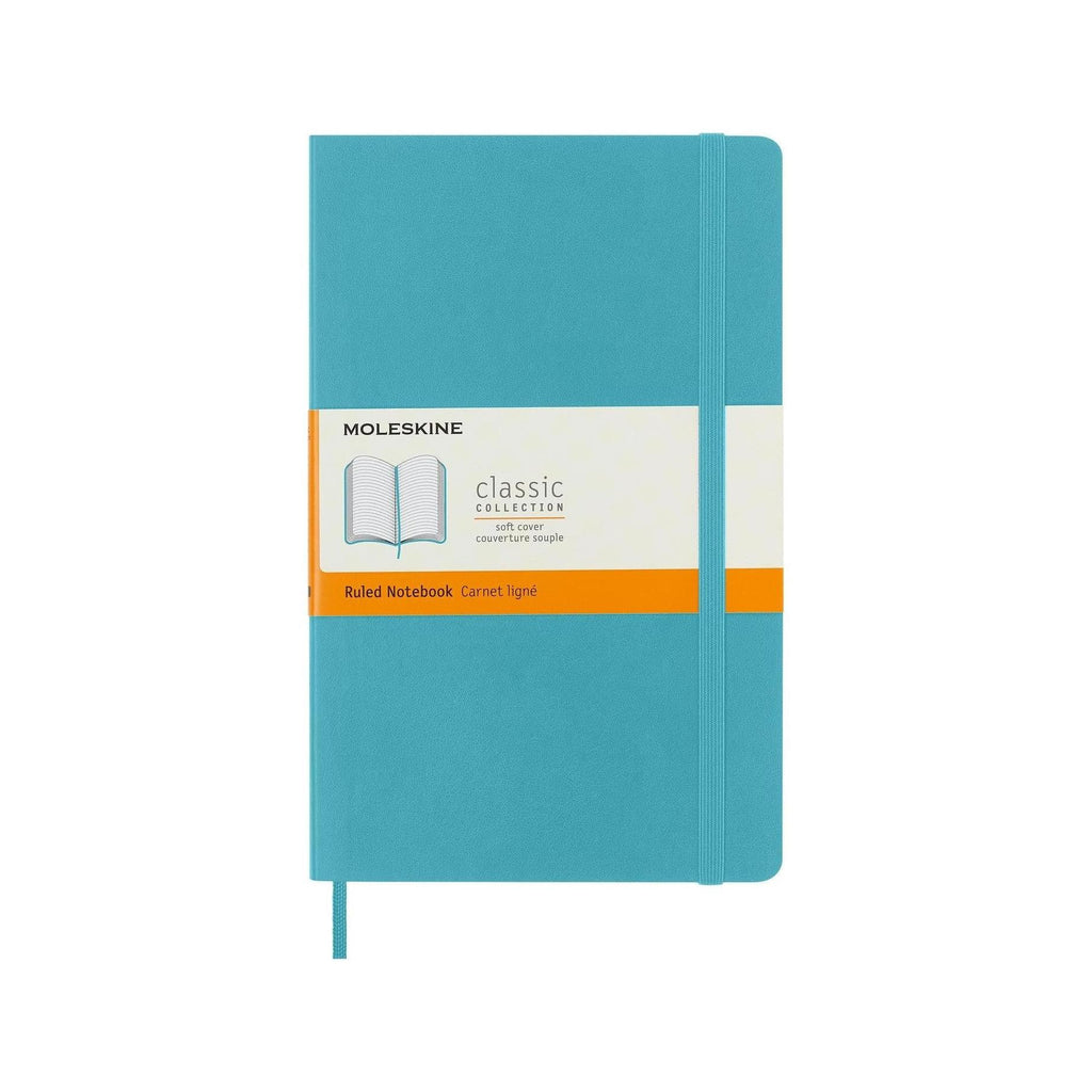 Classic Notebook Large 13x21 - Ruled Pages - Reef Blue