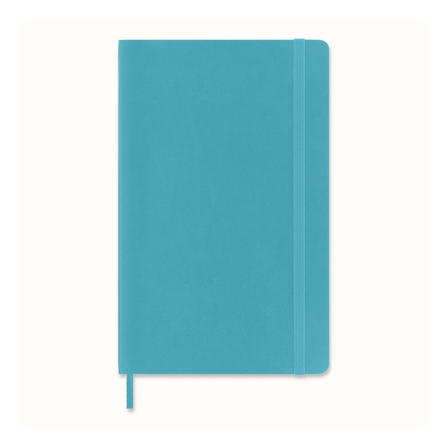 Cuaderno clásico grande 13X21 - Páginas blancas - Azul arrecife