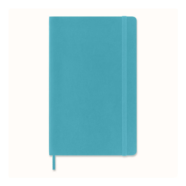 Cuaderno clásico grande 13X21 - Páginas blancas - Azul arrecife