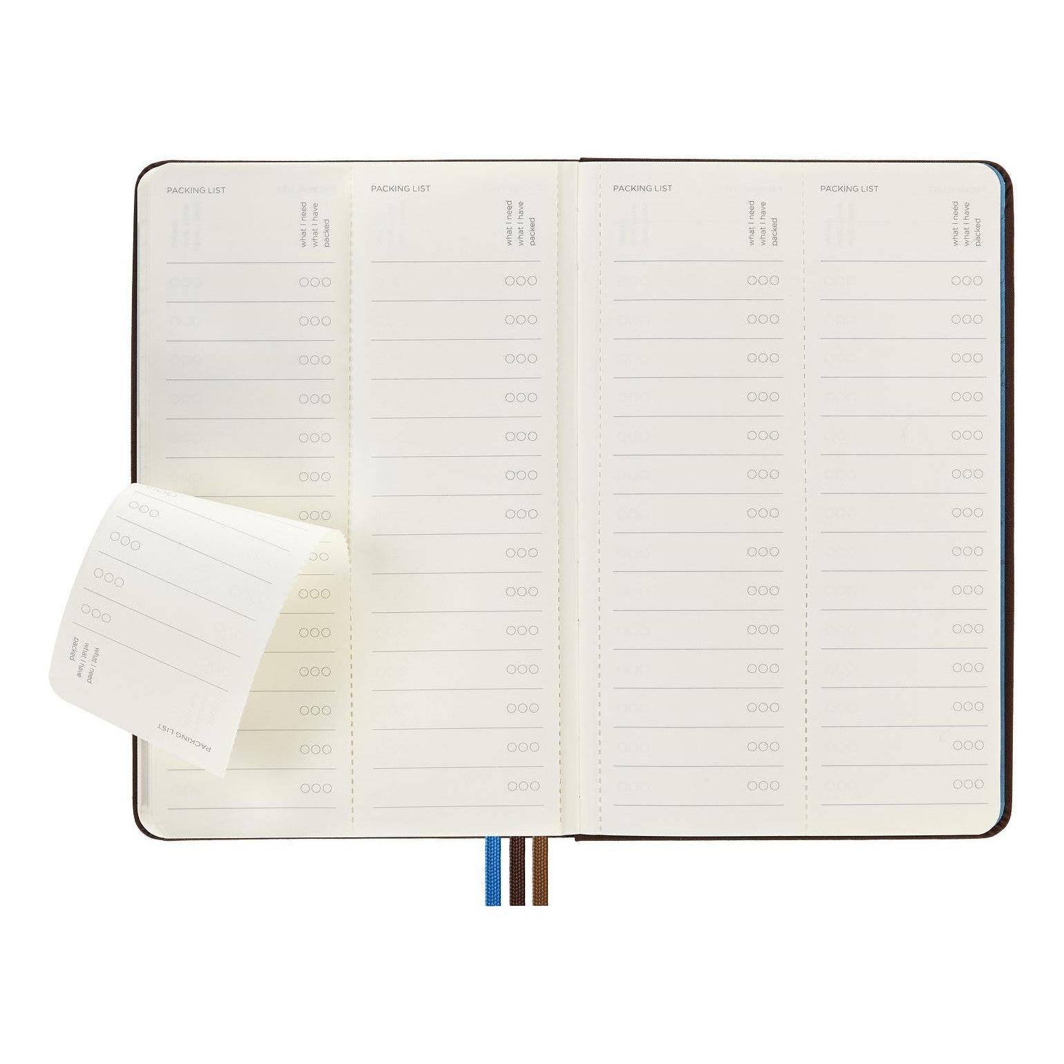 Traveller Medium 11.5X18 Notebook - Text - Coffee Brown