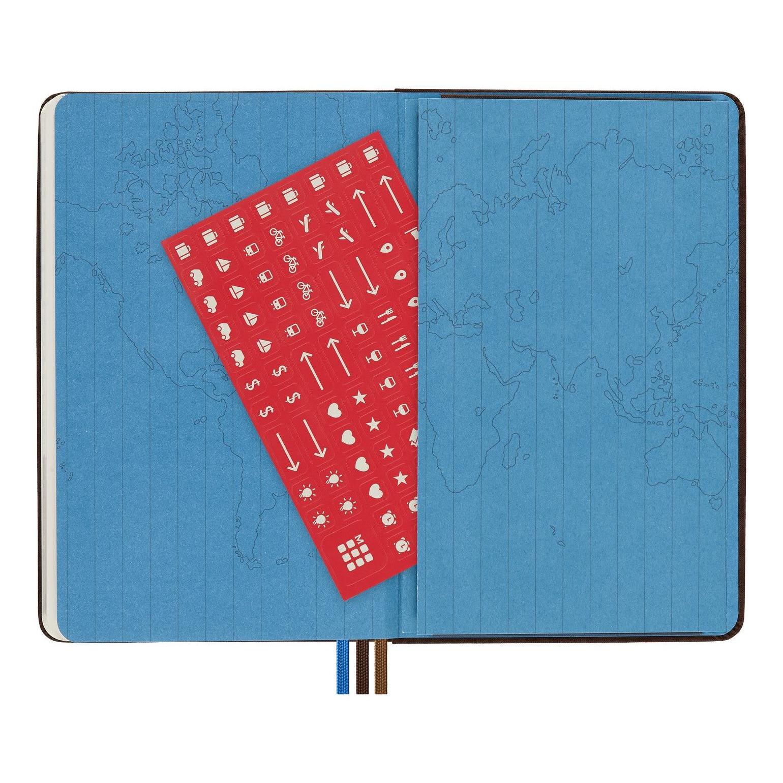 Traveller Medium 11.5X18 Notebook - Text - Coffee Brown