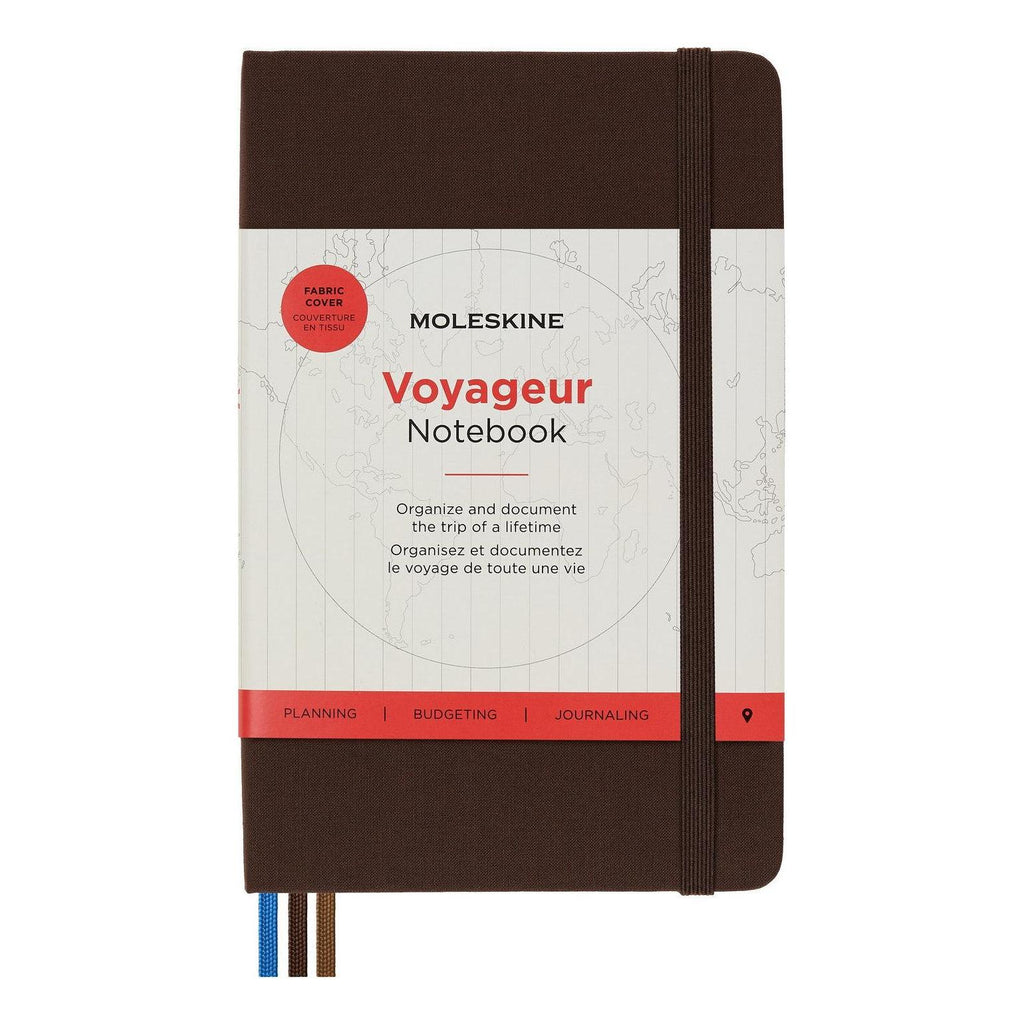 Traveller Medium 11.5X18 Notebook - Text - Coffee Brown
